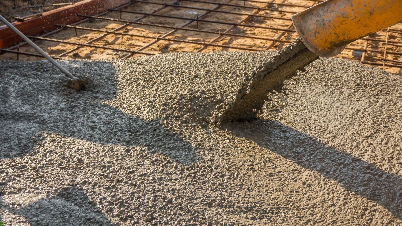 Concrete driveway